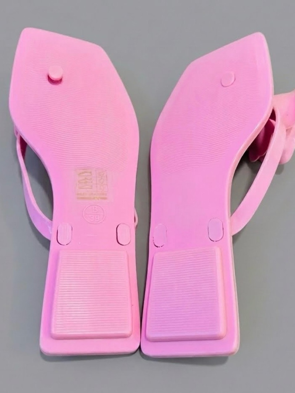 Jeffrey Campbell Sweeten Rose Jelly Thong Sandals Pink Women's Size 8‎ - Picture 6 of 7